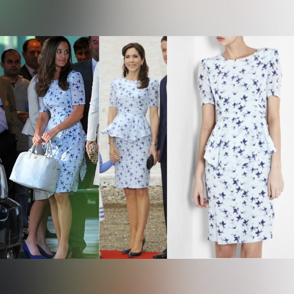 Project D Bluebird Peplum Dress ASO Pippa Middleton - Picture 1 of 8